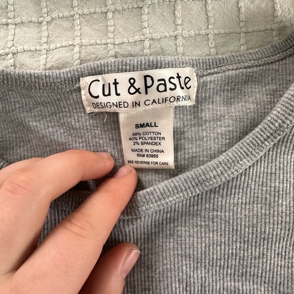 Cut and Paste Size Small Tank Top - Picture 3 of 3
